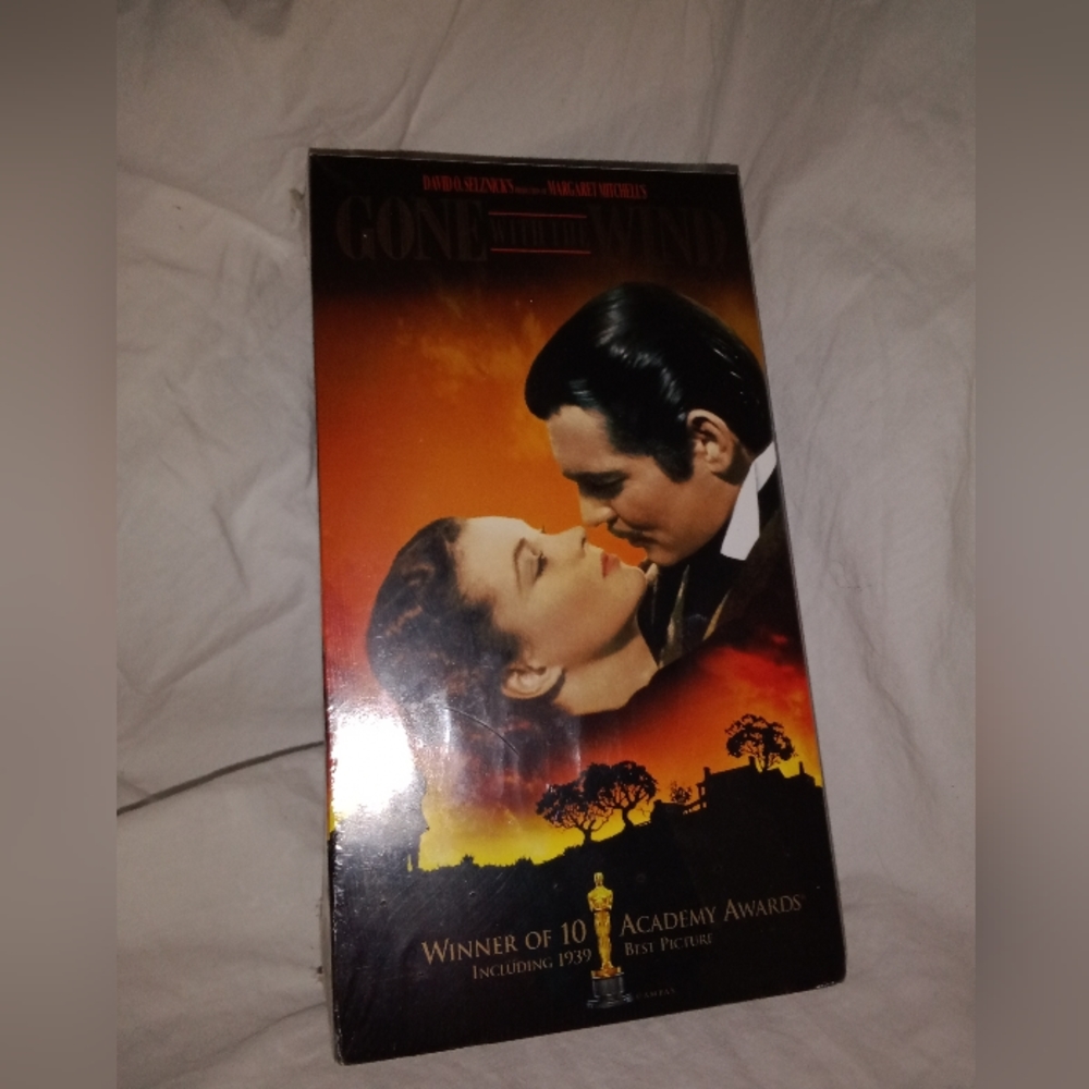 Vintage New Old Stock Gone With The Wind VHS Movie Cassette Tape 1999 Sealed